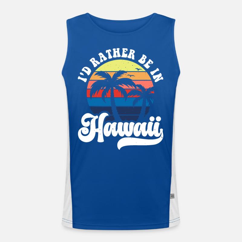 Hawaii Funktionelles Kontrast-Tank Top für Männer 