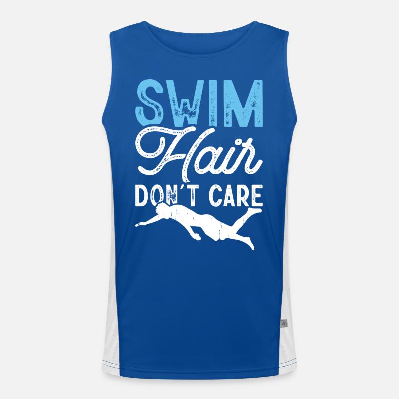 Swimming Float Men's Functional Contrast Tank Top 