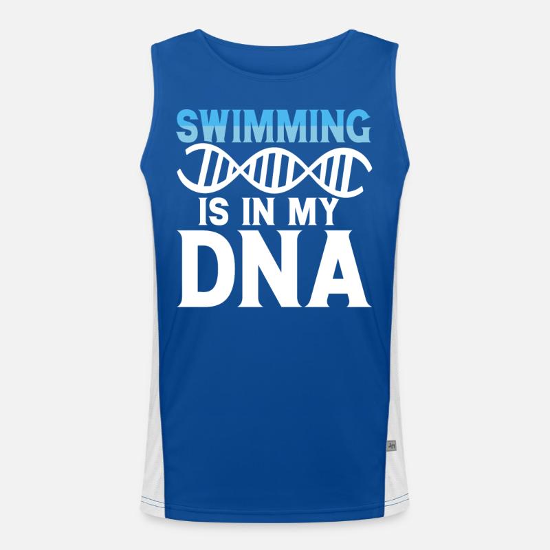 Swimming Float Men's Functional Contrast Tank Top 