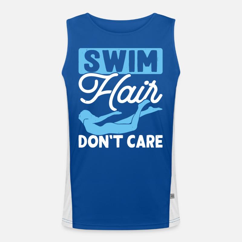 Swimming Float Men's Functional Contrast Tank Top 