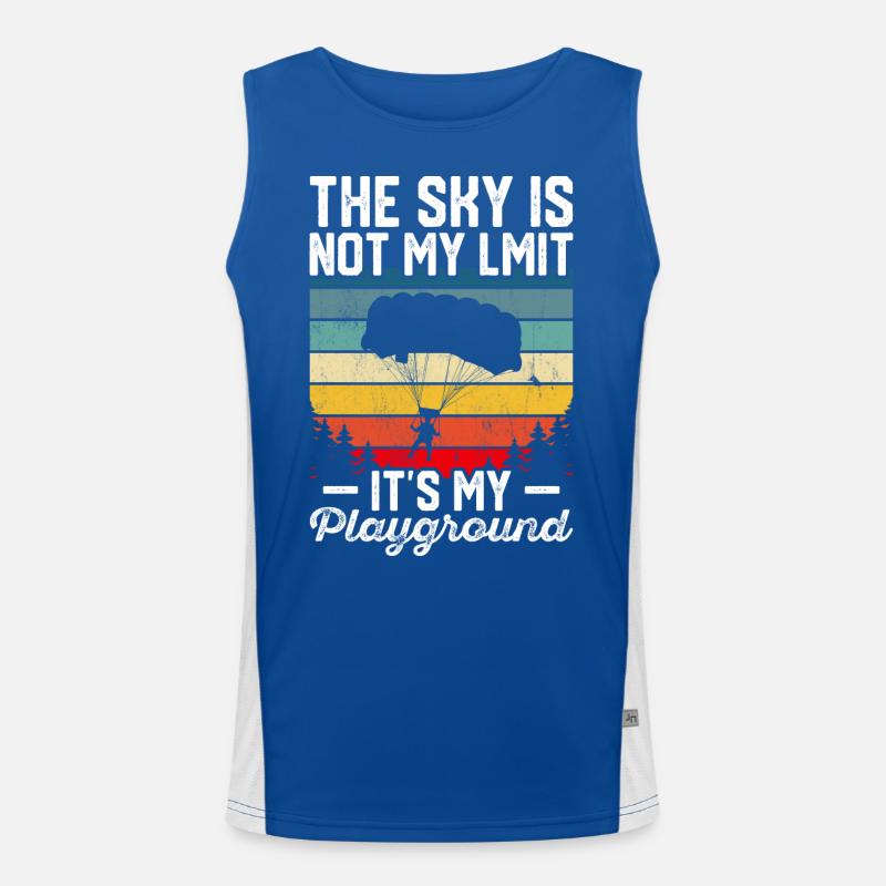 Fallschirmspringer Funktionelles Kontrast-Tank Top für Männer 