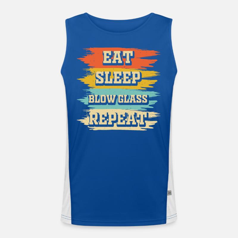 Glasbläser Funktionelles Kontrast-Tank Top für Männer 