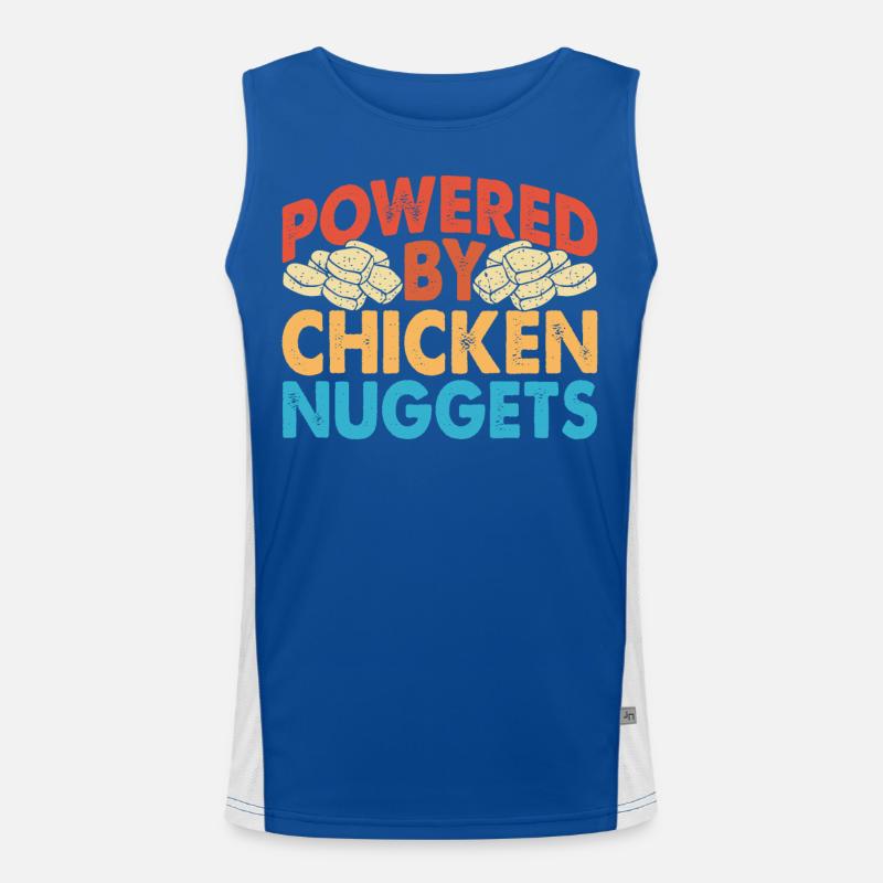Chicken Nuggets Funktionelles Kontrast-Tank Top für Männer 