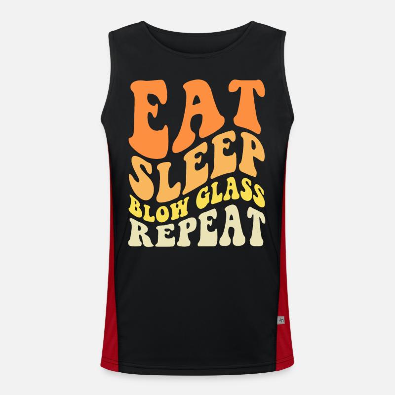 Glasbläser Funktionelles Kontrast-Tank Top für Männer 