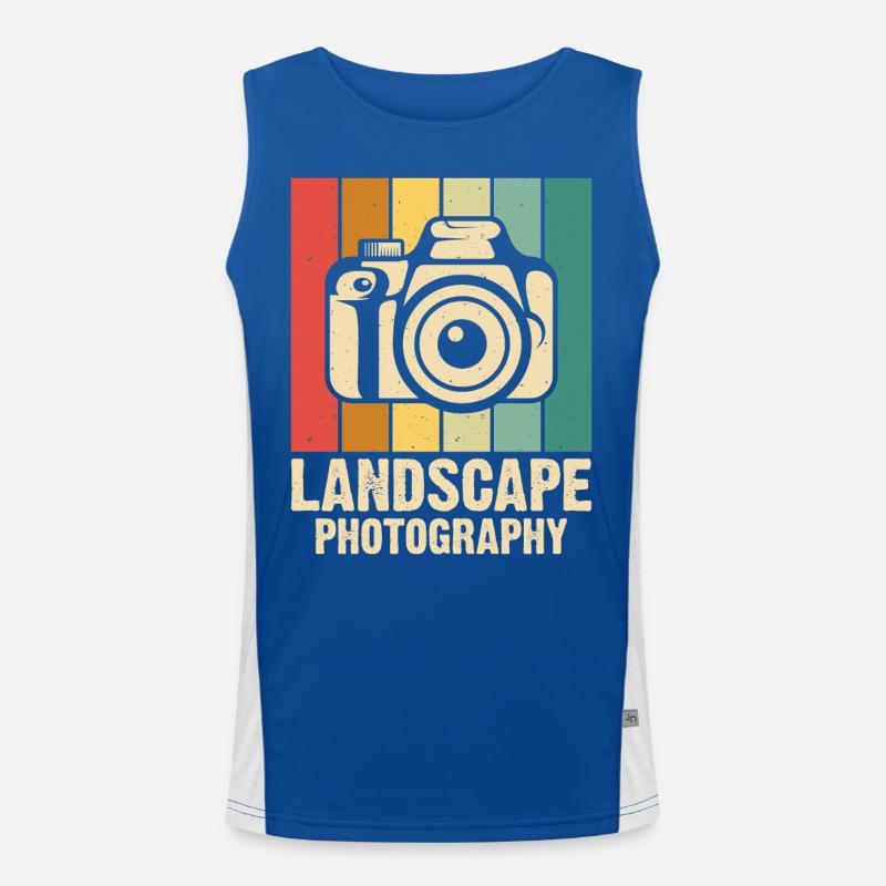 Fotograf Funktionelles Kontrast-Tank Top für Männer 