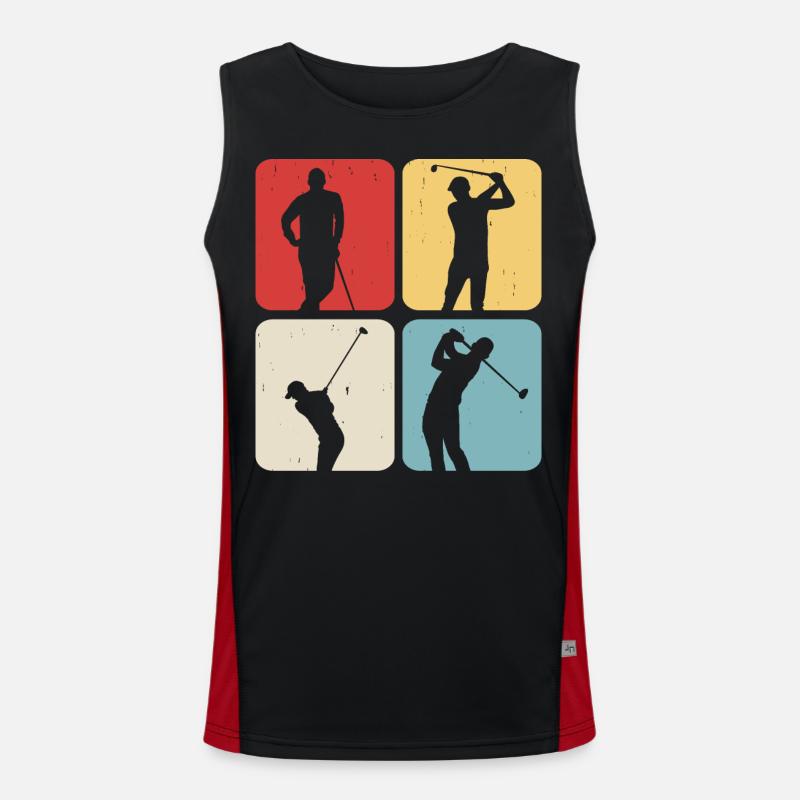Golf Golfer Men's Functional Contrast Tank Top 