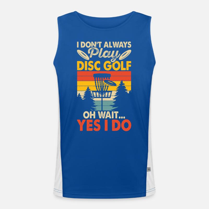 Discgolf Disc Golf Funktionelles Kontrast-Tank Top für Männer 