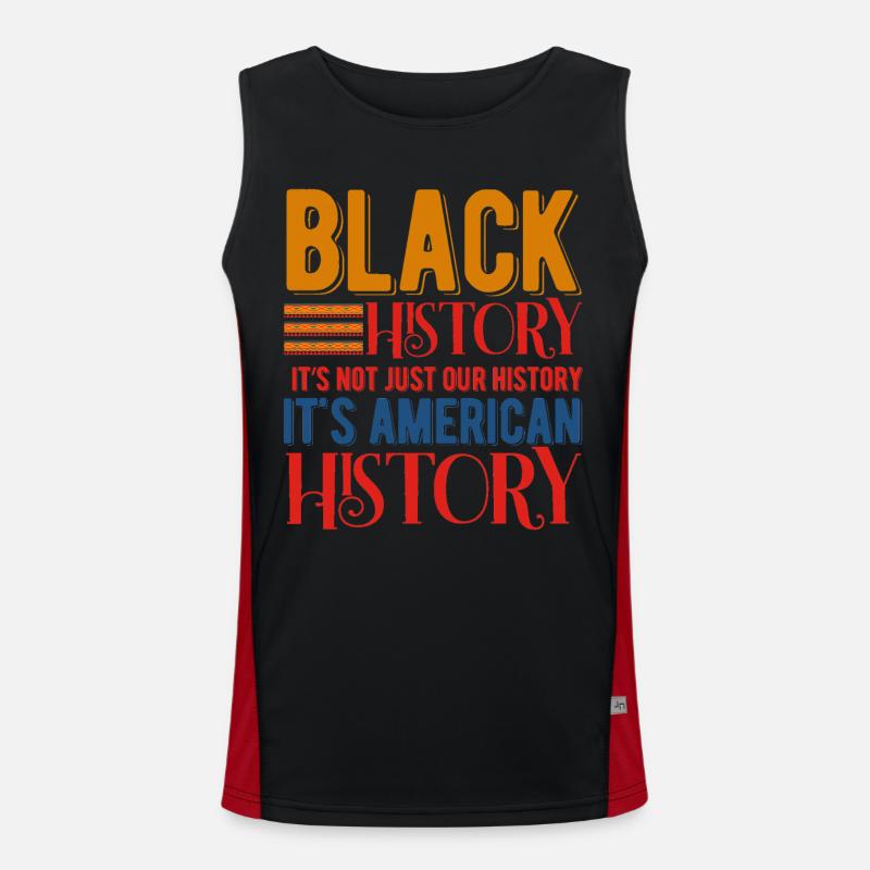 Black History Month Black History Men's Functional Contrast Tank Top 