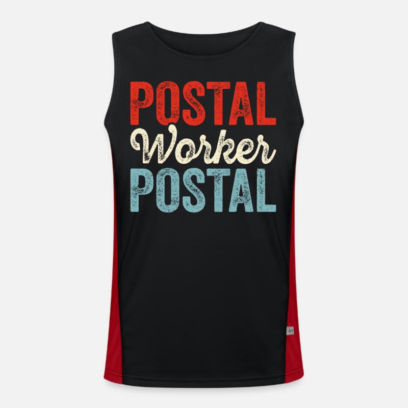 Briefträger Postbote Funktionelles Kontrast-Tank Top für Männer 