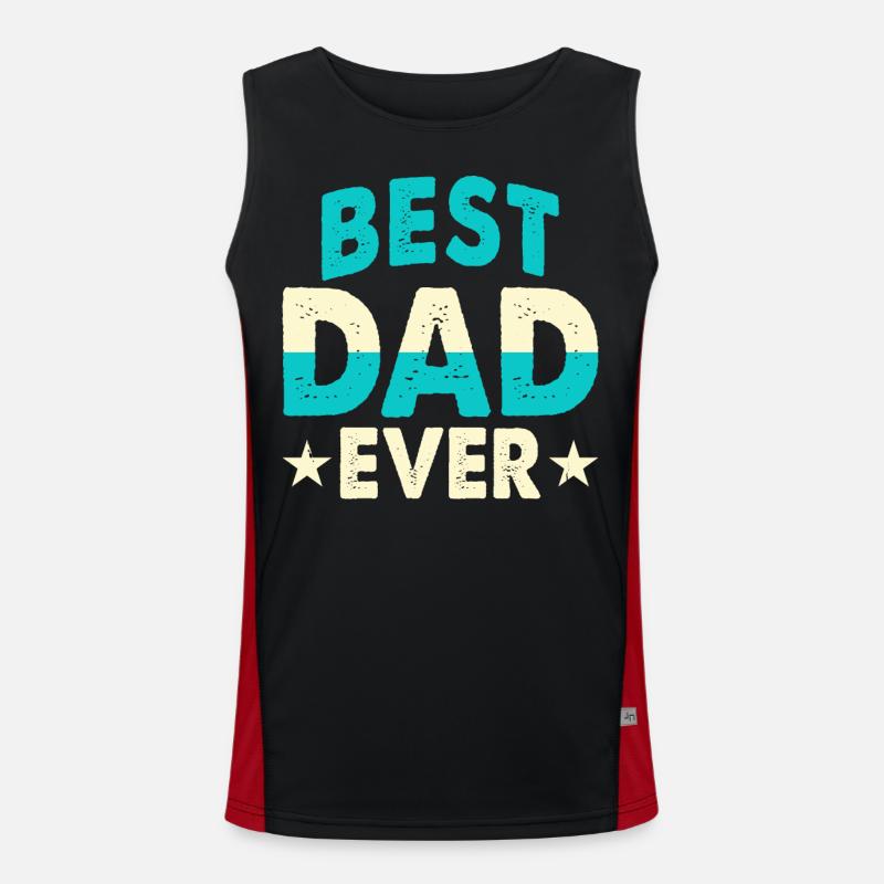 Bester Papa Funktionelles Kontrast-Tank Top für Männer 