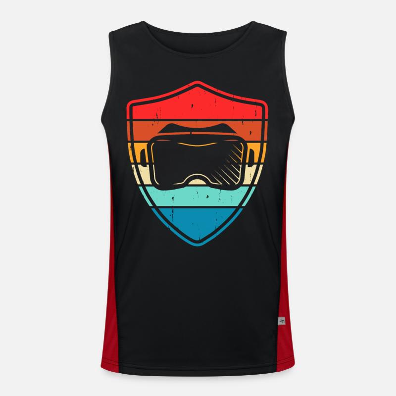 VR Virtual Reality Men's Functional Contrast Tank Top 