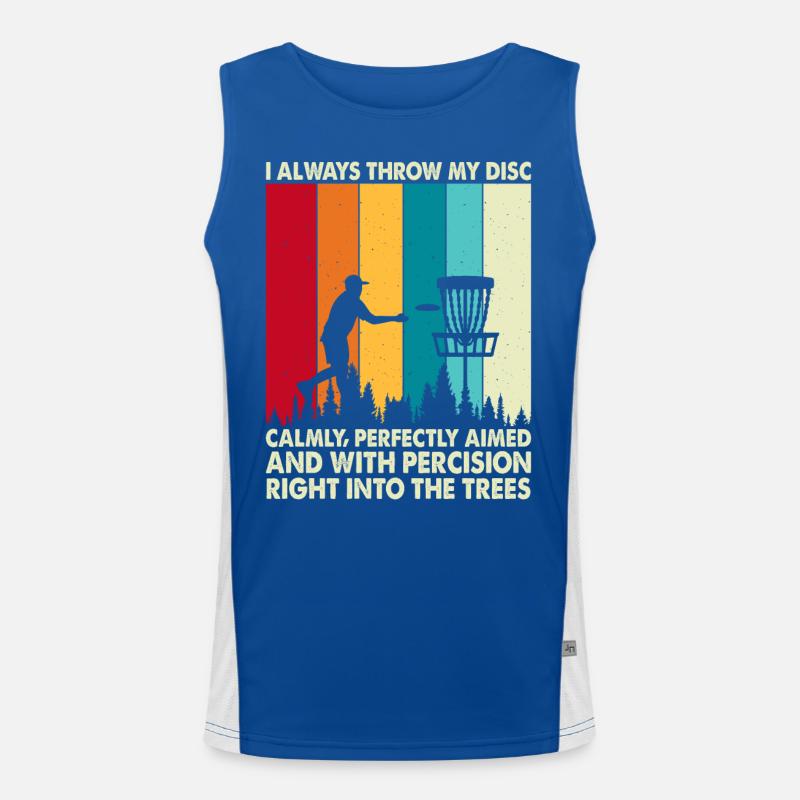 Discgolf Disc Golf Funktionelles Kontrast-Tank Top für Männer 