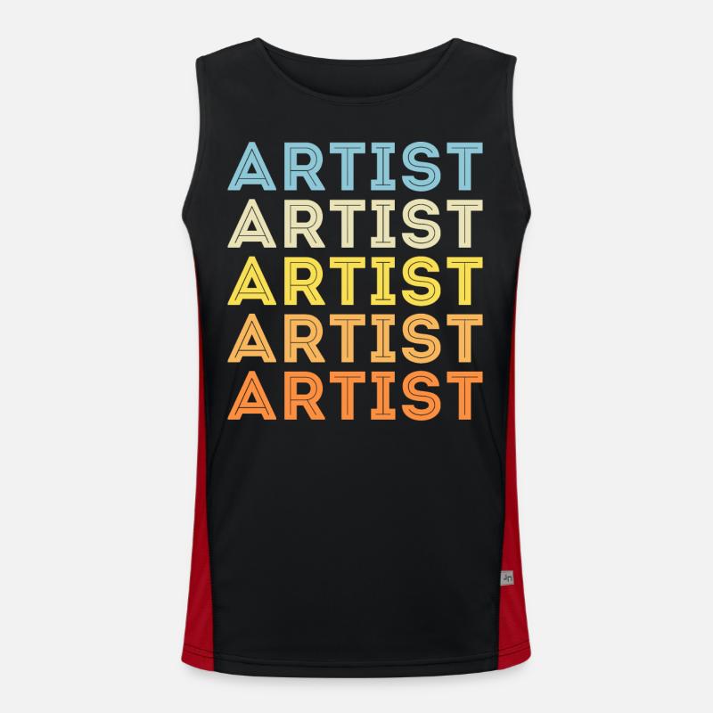 Artist Men's Functional Contrast Tank Top 