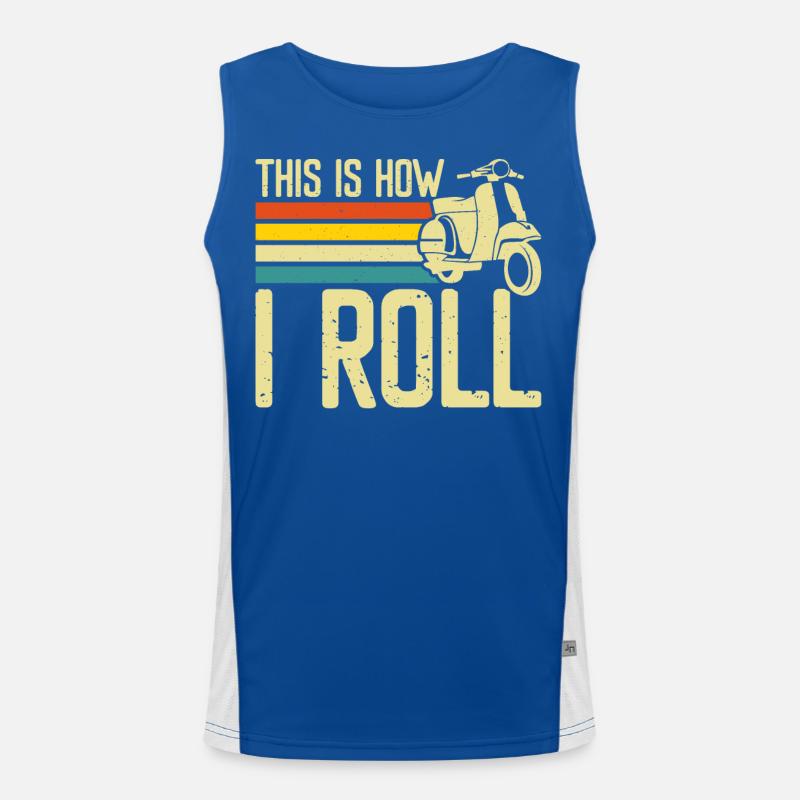 Roller Rollerfahrer Motorroller Funktionelles Kontrast-Tank Top für Männer 