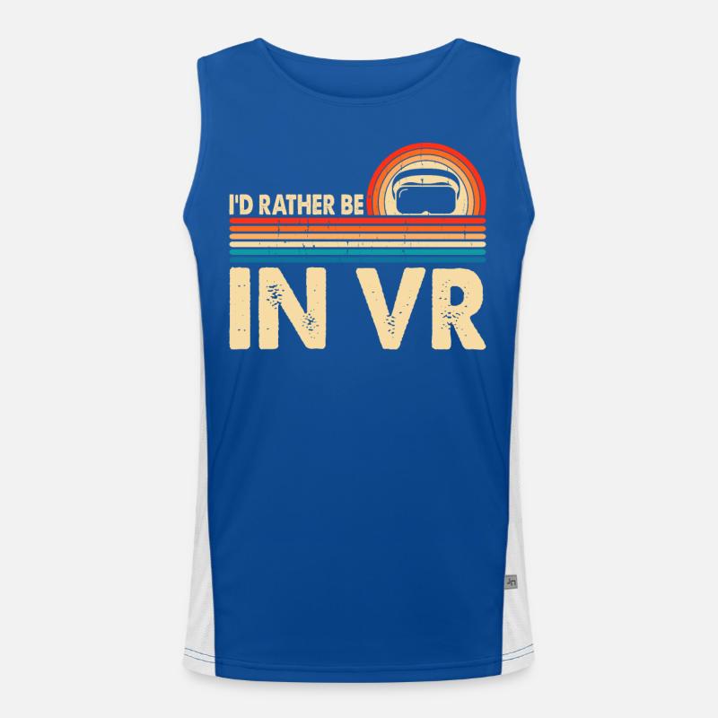 VR Virtuel Reality Funktionelles Kontrast-Tank Top für Männer 
