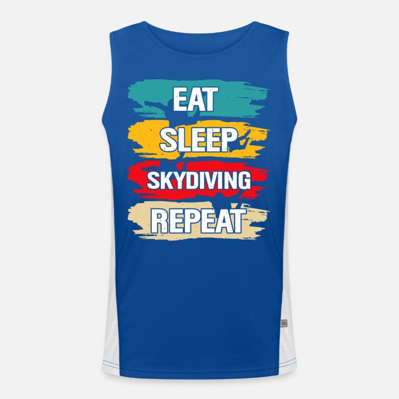 Skydiving Men's Functional Contrast Tank Top 