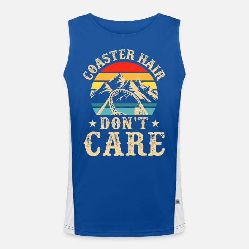 Roller coaster Men's Functional Contrast Tank Top 