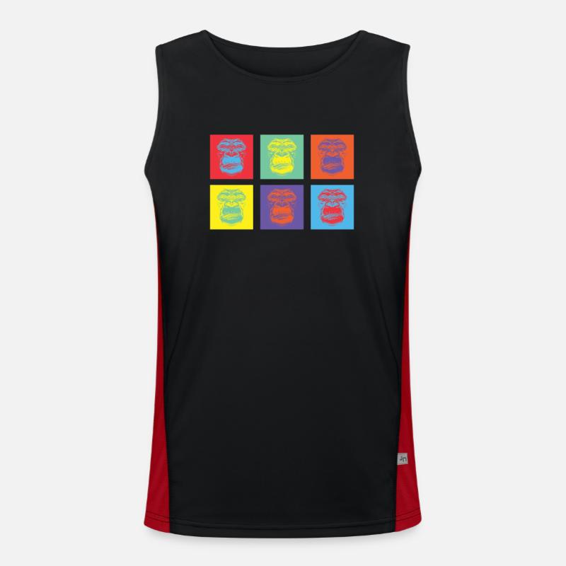 Overruled Monkey Colorful 2 Men's Functional Contrast Tank Top 