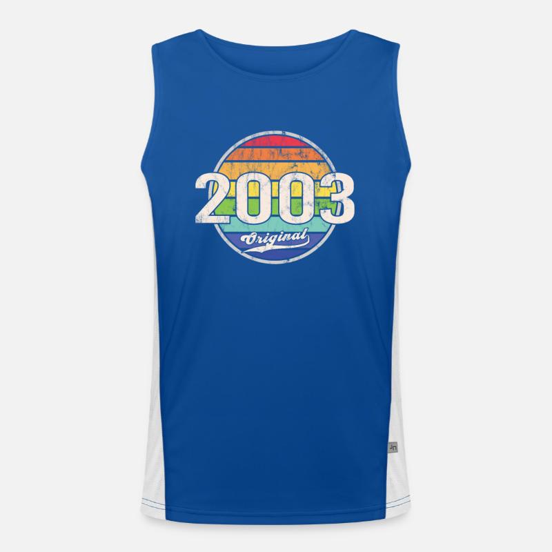 2003 Birthday Year Original Men's Functional Contrast Tank Top 