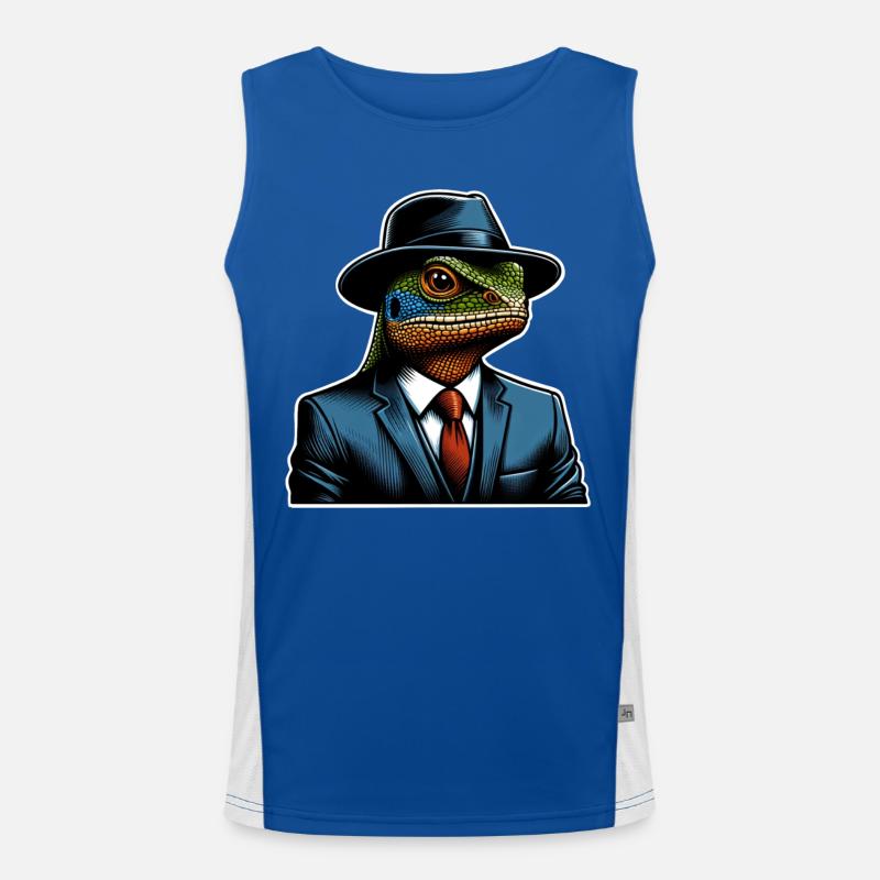 Echse Funktionelles Kontrast-Tank Top für Männer 