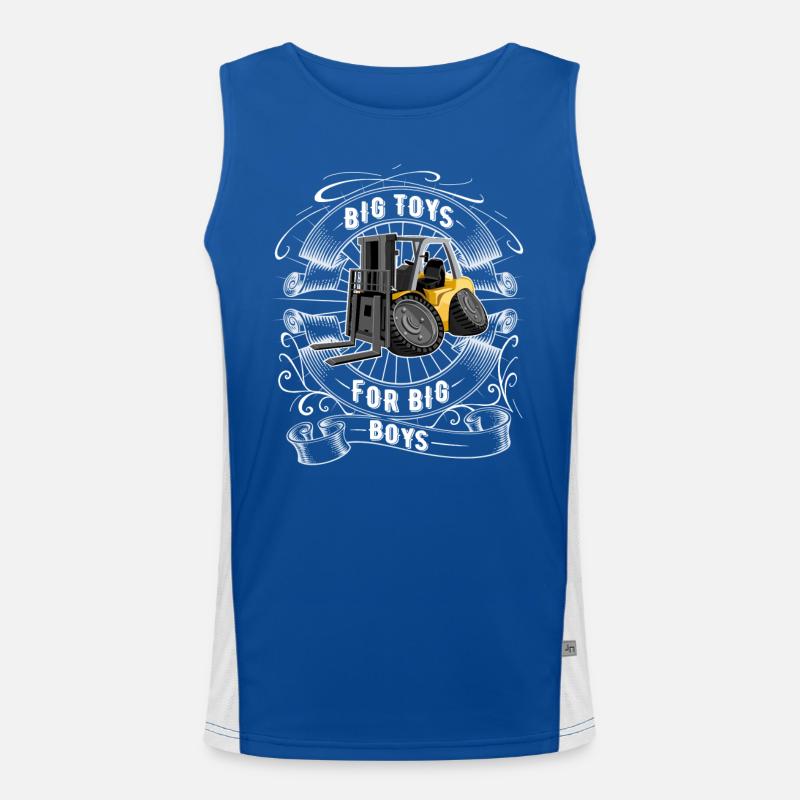 Staplerfahrer Funktionelles Kontrast-Tank Top für Männer 