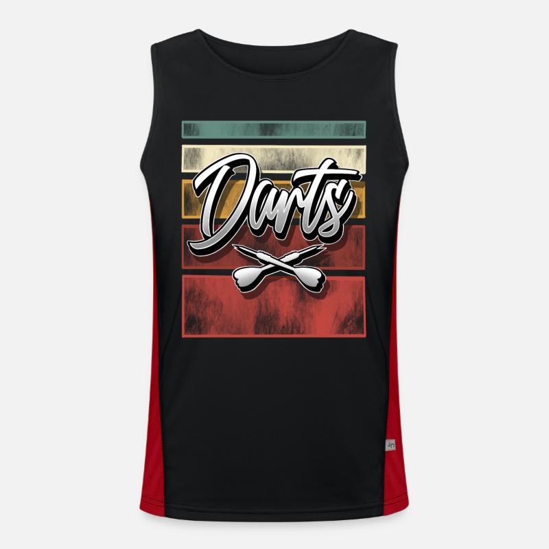 fléchettes Débardeur respirant contrasté Homme 