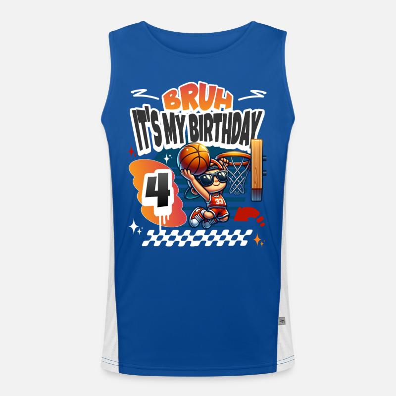 Basketball 4e anniversaire Débardeur respirant contrasté Homme 