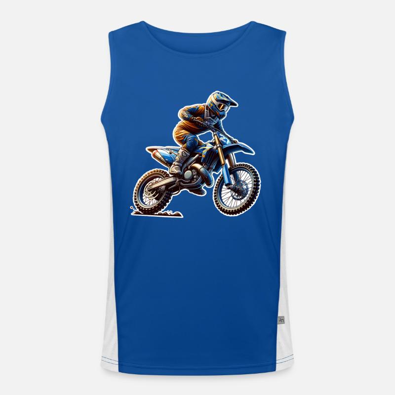 Motocross Funktionelles Kontrast-Tank Top für Männer 