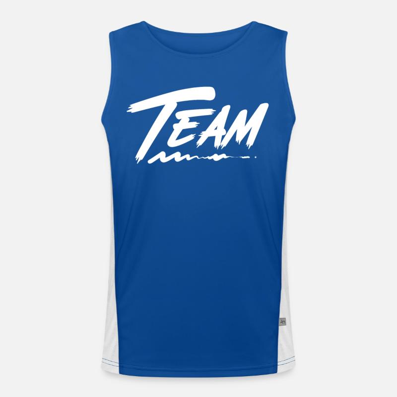 Team Funktionelles Kontrast-Tank Top für Männer 