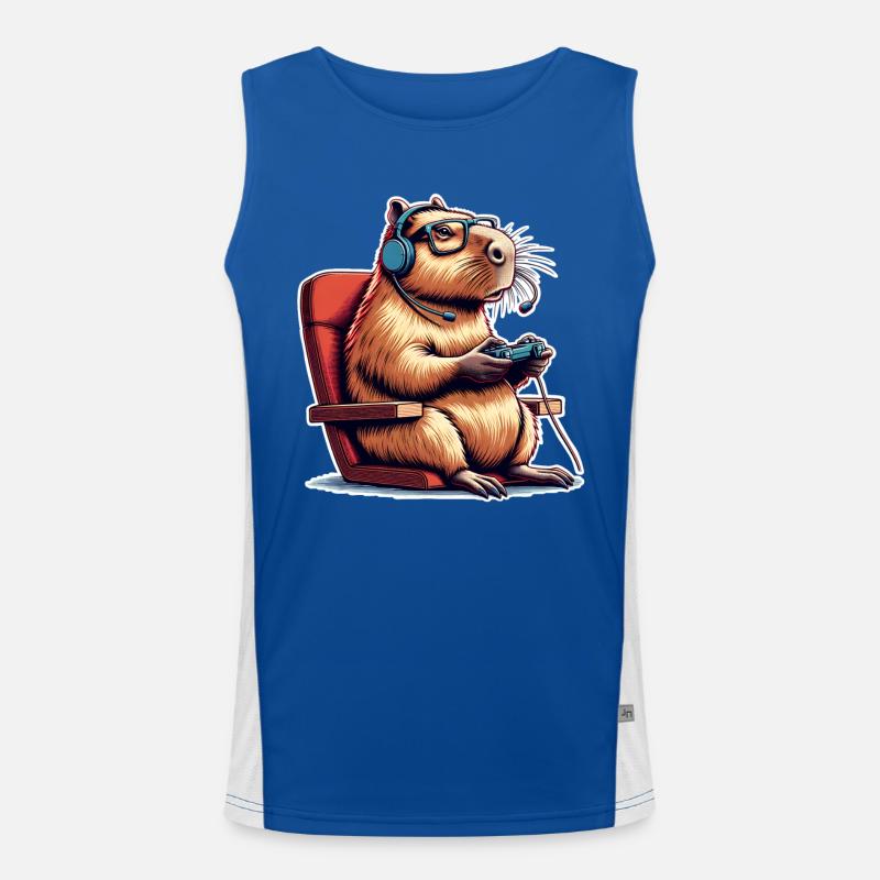 Capybara Nerd du jeu Débardeur respirant contrasté Homme 