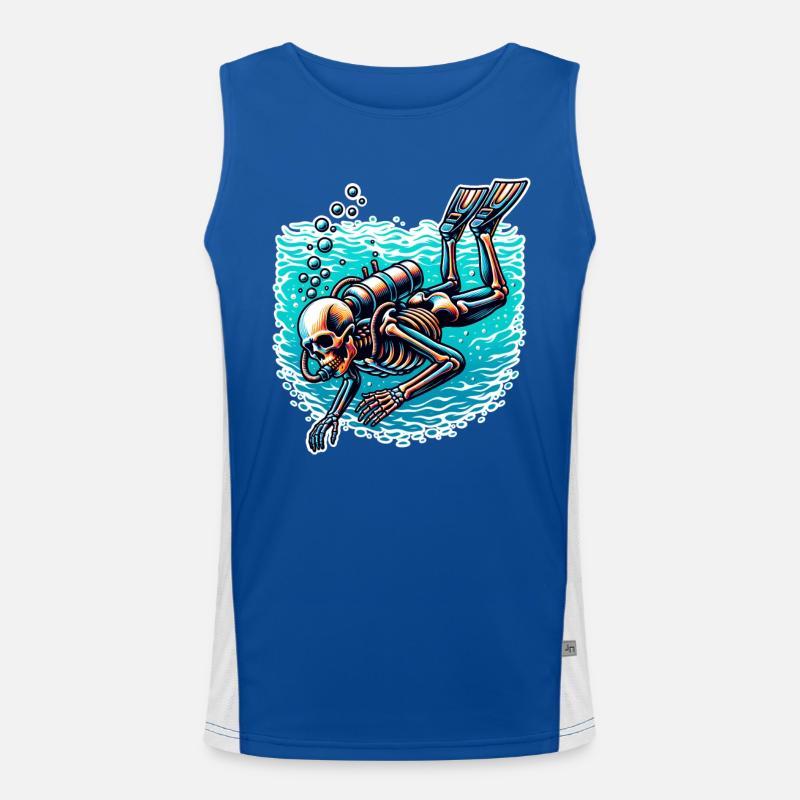 Diving Divers Men's Functional Contrast Tank Top 