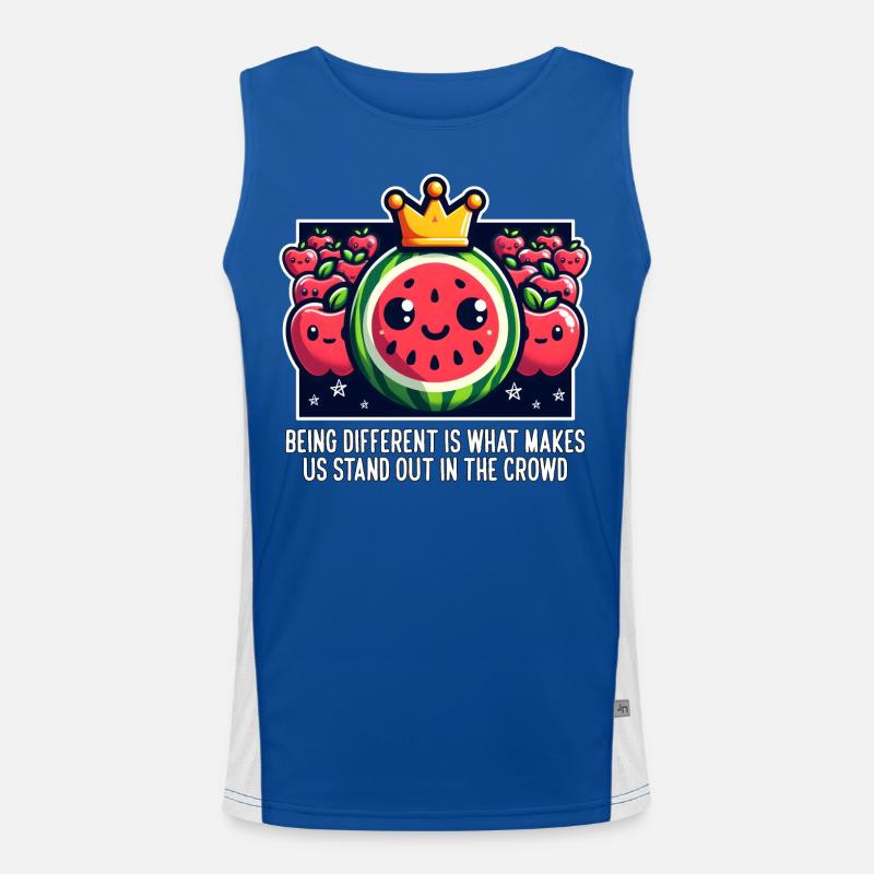 ANDERS ZU SEIN IST DAS, WAS UNS AUSZEICHNET Funktionelles Kontrast-Tank Top für Männer 