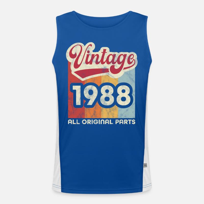 Vintage 1988 Men's Functional Contrast Tank Top 