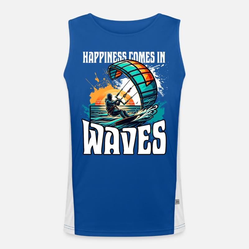 Kitesurfing Kitesurfer Kiteboard Men's Functional Contrast Tank Top 