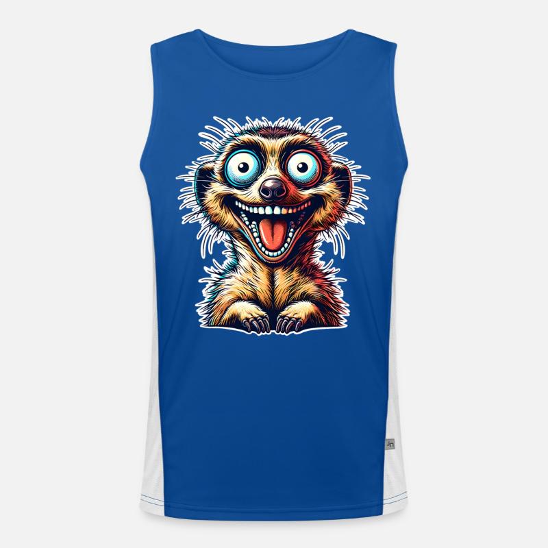 Erdmännchen Funktionelles Kontrast-Tank Top für Männer 
