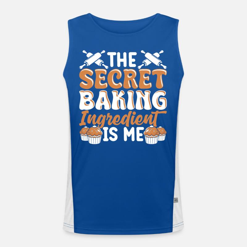 Baking Baker Bakery Men's Functional Contrast Tank Top 
