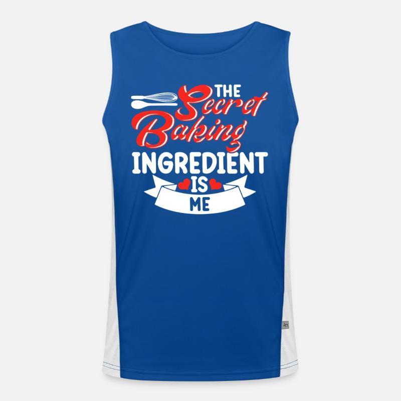Baking Baker Bakery Men's Functional Contrast Tank Top 
