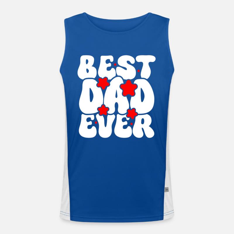 Best Dad Ever Funktionelles Kontrast-Tank Top für Männer 