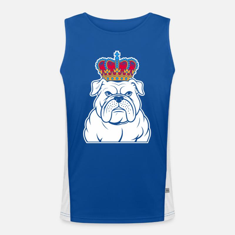 Couronne de bouledogue Débardeur respirant contrasté Homme 