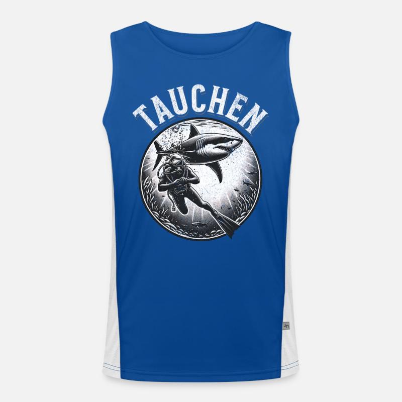 Tauchen Funktionelles Kontrast-Tank Top für Männer 