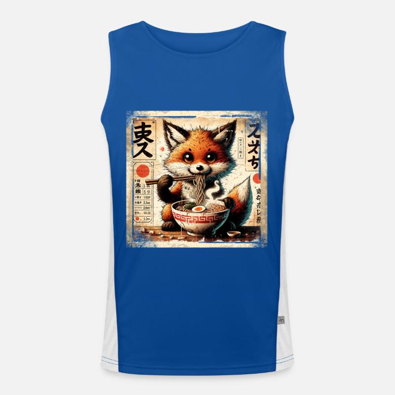 Ramen Fox Débardeur respirant contrasté Homme 