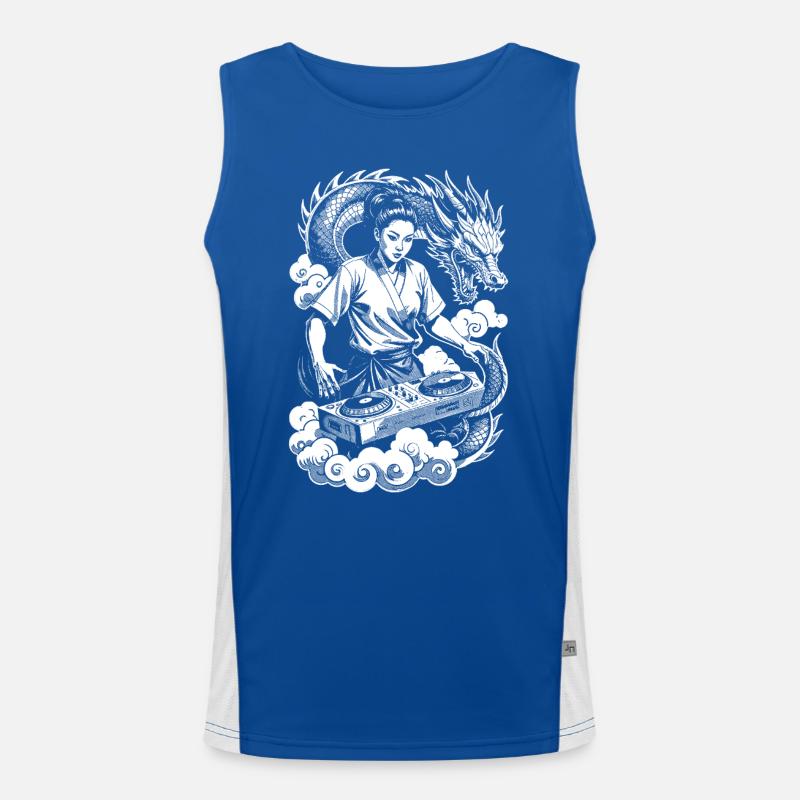 Chemise d’héroïne : Magic DJ Controller avec dragon Débardeur respirant contrasté Homme 