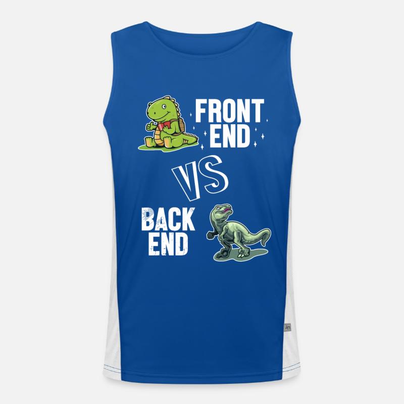 Frontend vs. Backend Developer Full Stack Men's Functional Contrast Tank Top 