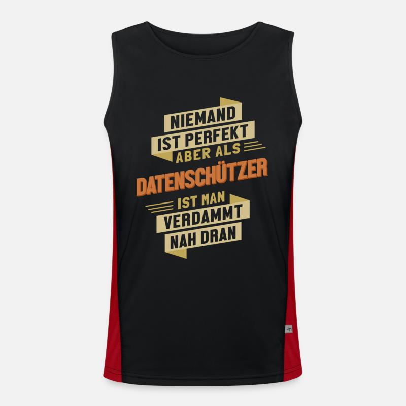 Datenschützer fast Perfekt Datenschützer Funktionelles Kontrast-Tank Top für Männer 