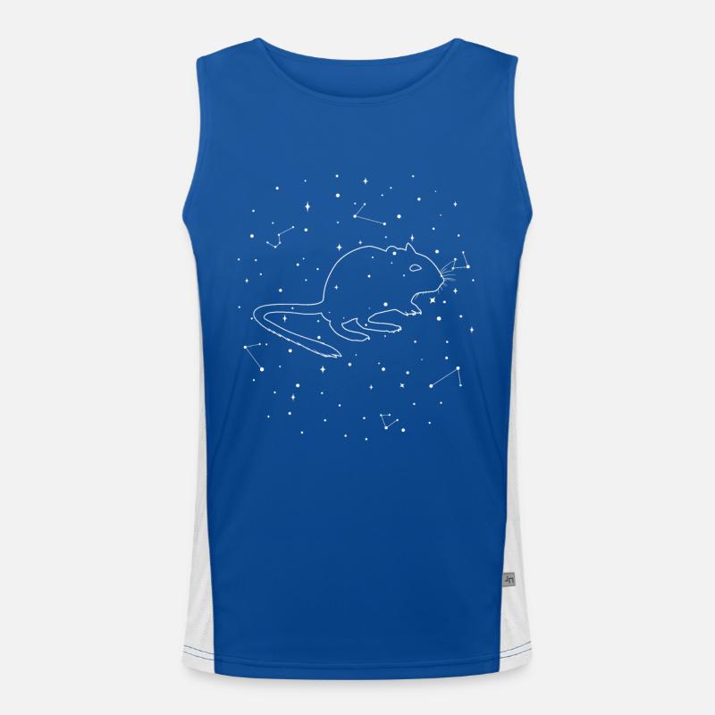 Sternbild Degu Constellation Strauchratte Funktionelles Kontrast-Tank Top für Männer 