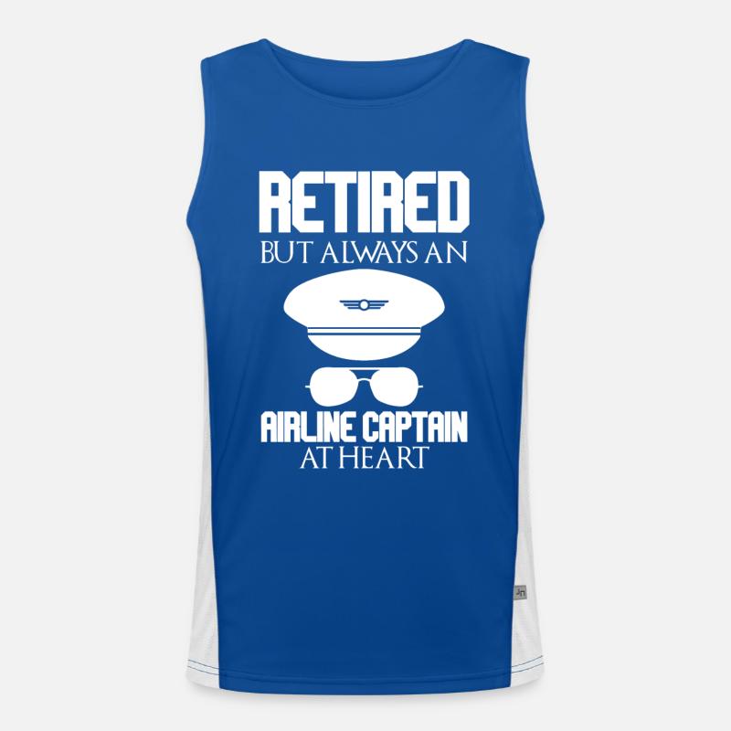 Retired pilot Men's Functional Contrast Tank Top 