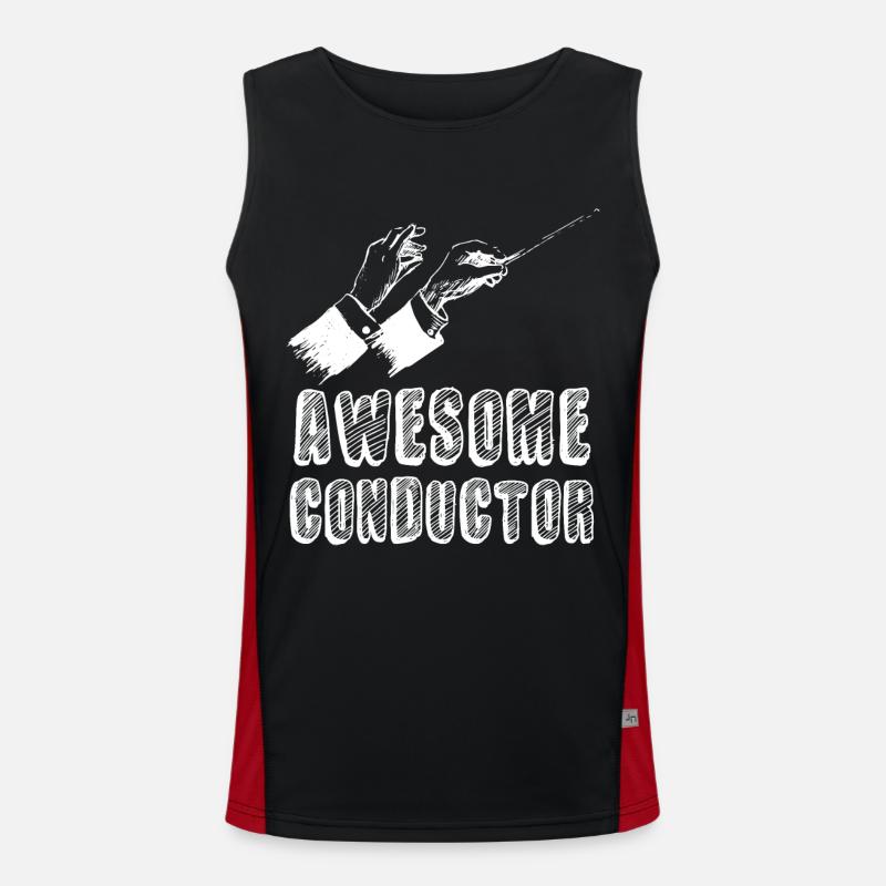 Awesome Dirigent Dirigentenstab beim dirigieren Funktionelles Kontrast-Tank Top für Männer 