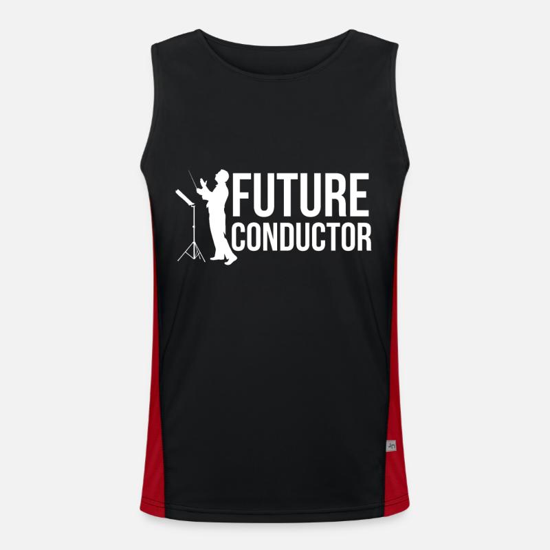 Future conductor conducting Men's Functional Contrast Tank Top 