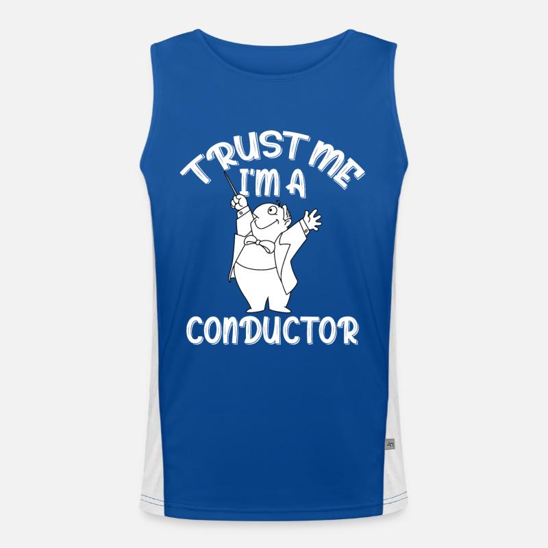 Dirigent beim Dirigieren Konzert Orchester Funktionelles Kontrast-Tank Top für Männer 