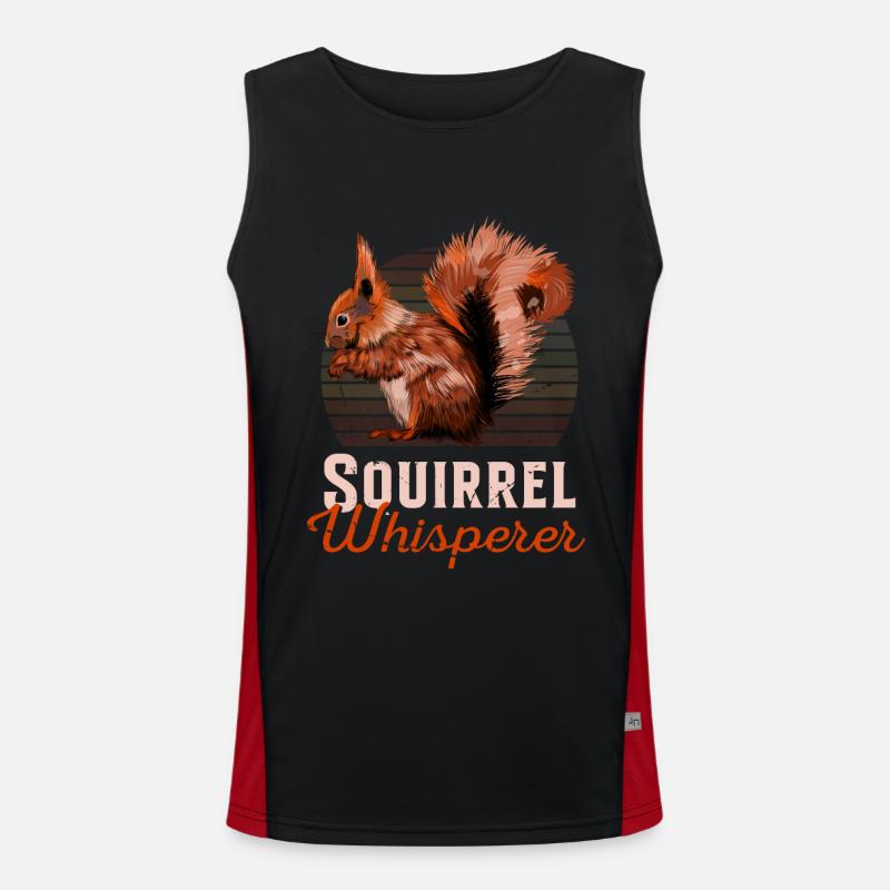 Squirrel Whisperer Écureuil gris Squirrel Écureuil Débardeur respirant contrasté Homme 